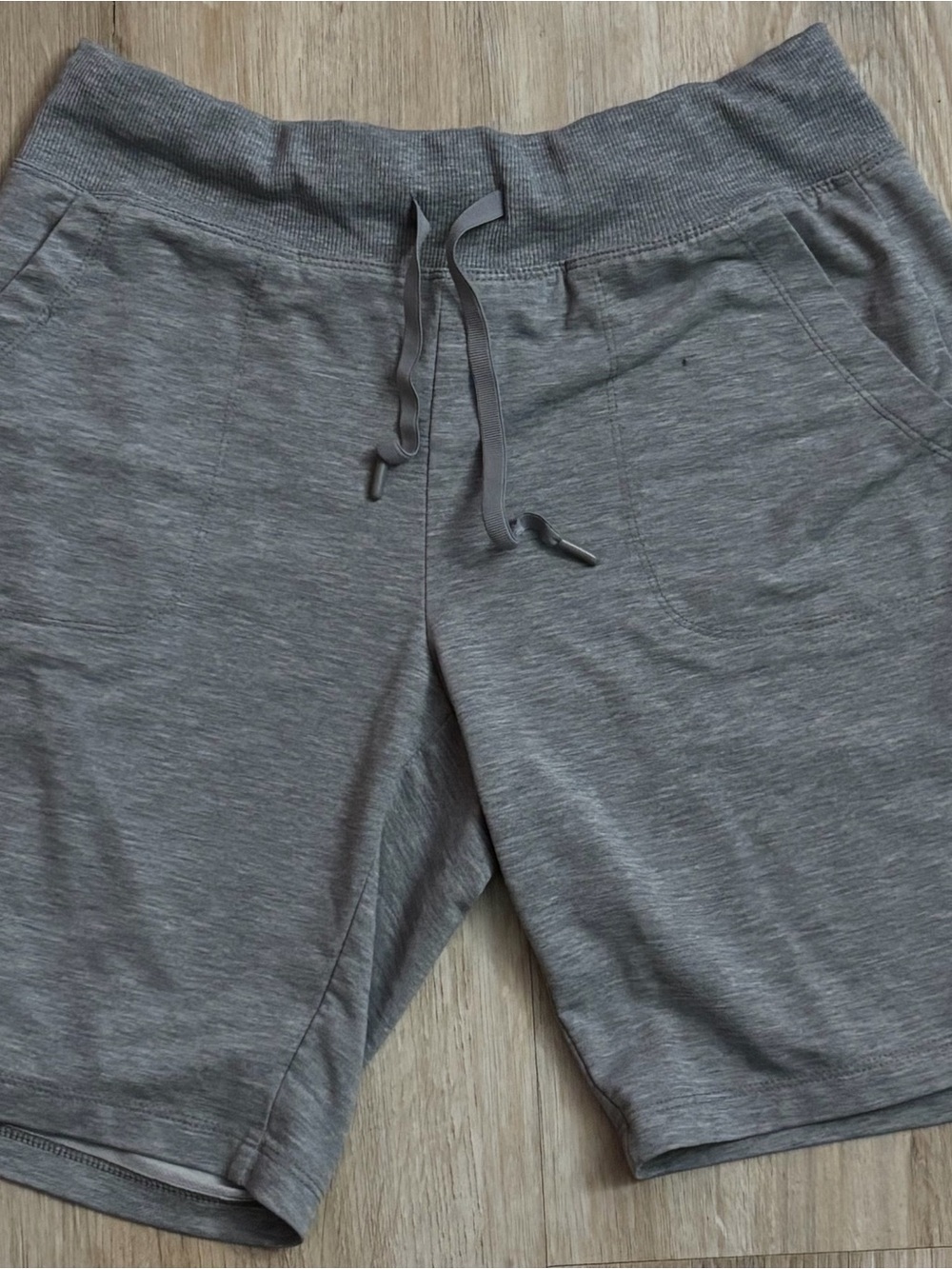 Athletic Works Men's Heather Gray Athletic Drawstring Shorts